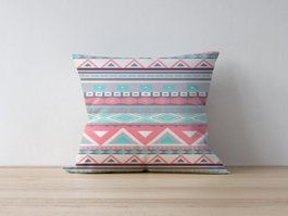 Aberto Design Funda de Cojín Multicolor 43 x 43 cm
